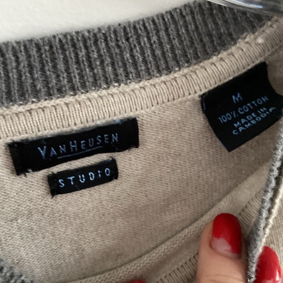 VAN HEUSEN STUDIO sweater M - Picture 2 of 5